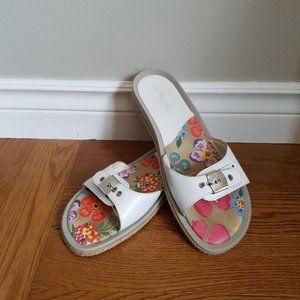 White leather Sandals